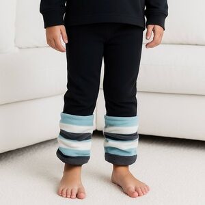 Little Lass Black Leg Warmer Leggings